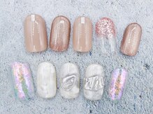 ネイルサロン 爪吉/大人華やかデザイン☆