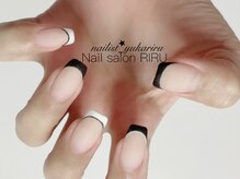 リル(RIRU)/モノクロフレンチネイル