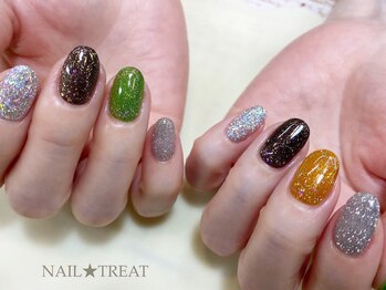 ネイルトリート 茨木駅前店(NAIL TREAT)/カラフルフラッシュ