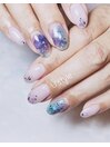 紫陽花ネイル