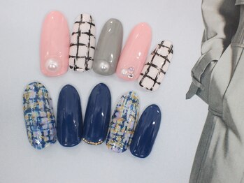 ネイルサロンセレーネ(Selene)/冬にぴったり!オトナ★ツイード