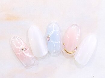 プルトワ(pourtoi)/クリア花ネイル☆