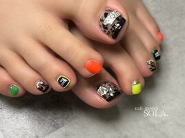 フット×カラーレオパード