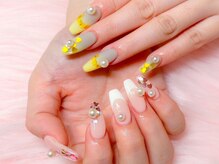 ルアナ(Luana.)/ハートホロ春ネイル