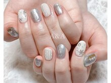 アイラッシュサロン エーアンドエー(eyelash salon A&A)/ニット×雪結晶ネイル