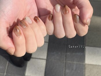 サトリネイルルーム 西宮北口(satori nail room)/チョコブラウン＊