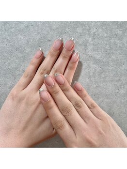 ワイ(y)/ガラスフレンチネイル