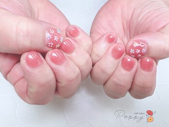 ポピー(Poppy)/カラフルフラワーネイル