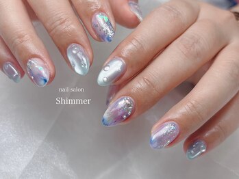 シマー(Shimmer)/梅雨ネイル