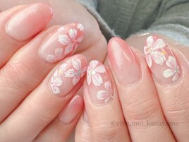 桜フラワーネイル☆