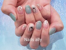 ネイルズアリー 立川店(Nails ally)/ニュアンス×シェル