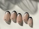 ラメグラ フレンチネイル