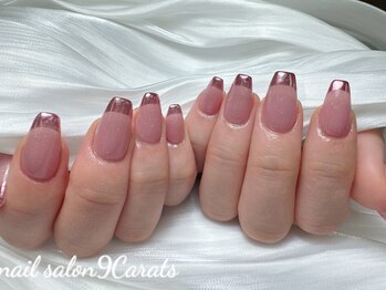 ナインカラット 神田店(9 Carats)/マグネットミラーフレンチネイル