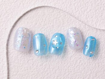 アイネイルズ 大宮店(I nails)/うるうるブルー