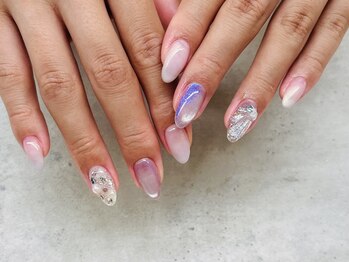 ネイルサロン ドゥ(Nail Salon Doux)/【ほり】マーメイドネイル