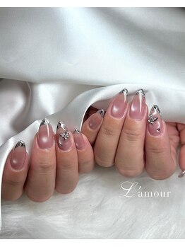 nail salon L'amour【フィルイン専門店】【11月下旬 NEW OPEN（予定）】の写真/[定額デザイン豊富]トレンドのワンホンや韓国風、綺麗めニュアンスも＊.