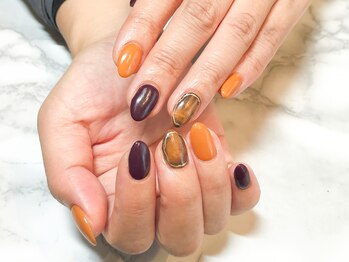 プルメリア(Plumeria)/【ハンド】べっ甲×囲みミラー