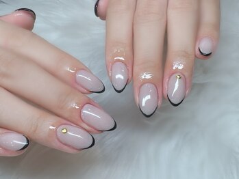 ネイルキュート アンド クールラッシュ 亀有店(nailcute & CoolLash)/スキニーフレンチ
