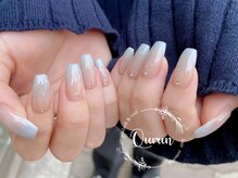 クルン 大阪 御幣島(Qurun)/水色グラデーションネイル