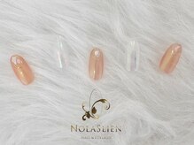 ノーラスリエン 銀座(NOLASLIEN)/ピーチカラーネイル　東銀座