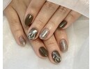 大理石風ネイル