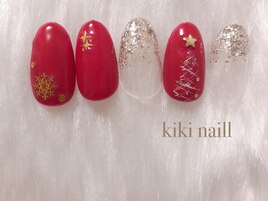大人クリスマスネイル