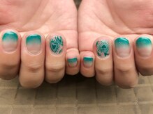 プラハネイル(+HER 美甲)/ハートペイズリー