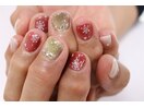 雪の結晶ネイル