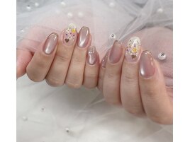 enoi新色☆ガラスマグ×押し花