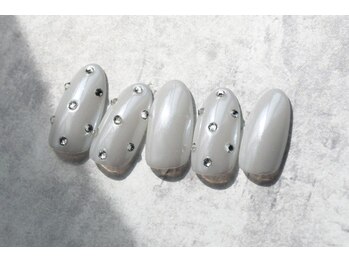 6600円　つや　パールネイル