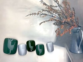 オリーブ×メタリック