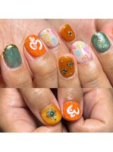 アティックネイルアトリエ(attic nail atelier)/持ち込みMrs. GREEN APPLEネイル