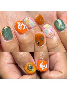 アティックネイルアトリエ(attic nail atelier)/持ち込みMrs. GREEN APPLEネイル