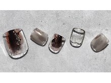 ネイルデコ(nail DECO)/フット　定額　大人ニュアンス