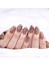 瑠璃(RURI)/ミラーフレンチネイル