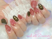 ネイルアート ジマー/60minart/パラジェル/韓国リボン