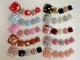 冬フットネイル一覧☆