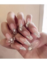 ローラネイル(Roller nail)/ジェルカラグラコース¥8000