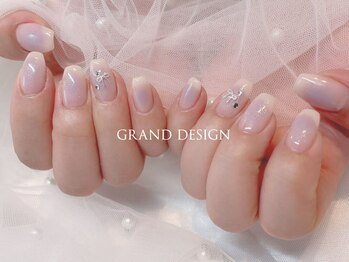 グランドデザイン 大垣店(GRAND DESIGN)の写真/ワンホンデザインが人気♪大人女子にも◎定額ワンホンネイル¥7700～初回ソフトジェル付け替えオフ無料♪