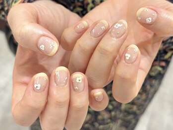 ナンバーネイル 立川(N゜Nail)/イエローフレンチデザイン