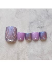 フットネイル　マーメイド