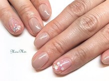 パラジェル認定サロン メールメール 池袋店(MereMer)/グレージュ×ホロネイル