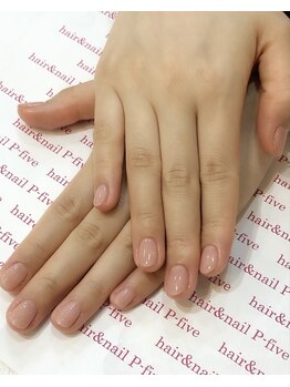 ヘアアンドネイル ピーファイブ(P-five)/ナチュラルワンカラーネイル♪