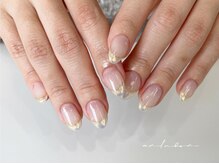 アンルボネイルアイラッシュ(anlubon)/オーロラミラー縁取りフレンチ