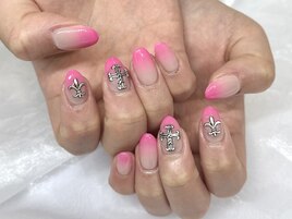 グラデーション/蛍光ピンク¥8700