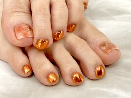 大人ニュアンスフットネイル