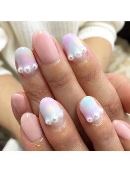 ネイルサロン シェリス(Nail Salon CHELICE)/シースルーチェック