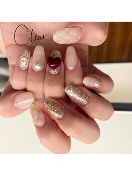 クリア(Clear)/キルティングネイル