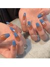BLUE x BROWN gradation