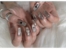 マグネット×ハートネイル